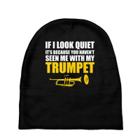 Funny Loud Tooting Trumpet Musician T Shirt Baby Beanies | Artistshot