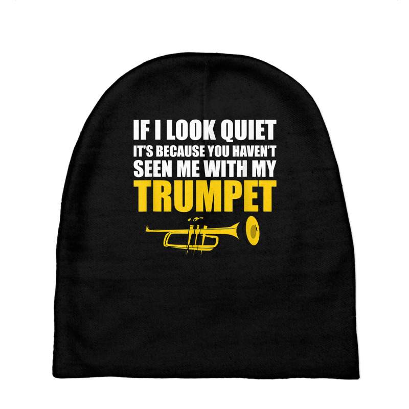 Funny Loud Tooting Trumpet Musician T Shirt Baby Beanies | Artistshot