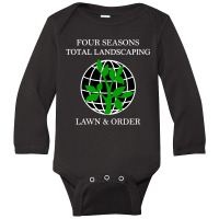 Four Seasons Total Landscaping Long Sleeve Baby Bodysuit | Artistshot