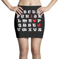 Alphabet I Love You Mini Skirts | Artistshot