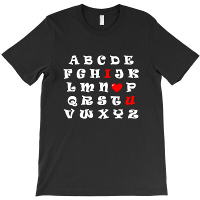 Alphabet I Love You T-shirt Designed By Muhammad Choirul Huda