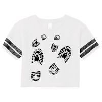 Illustration Of Two Pairs Of Soles Scorecard Crop Tee | Artistshot