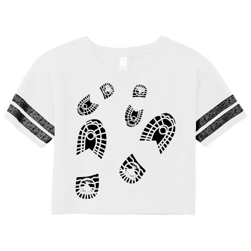 Illustration Of Two Pairs Of Soles Scorecard Crop Tee by selos47 | Artistshot