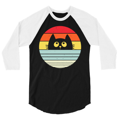 Curious Cat 3/4 Sleeve Shirt Designed By Enjang