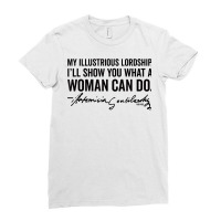 Feminist Art History Artist Quote Artemisia Gentileschi T Shirt Ladies Fitted T-shirt | Artistshot