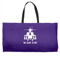 Helicopter T Shirt Funny Taxi Driver Weekender Totes | Artistshot