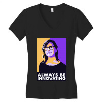 Cathie Wood Always Be Innovating Women's V-neck T-shirt | Artistshot