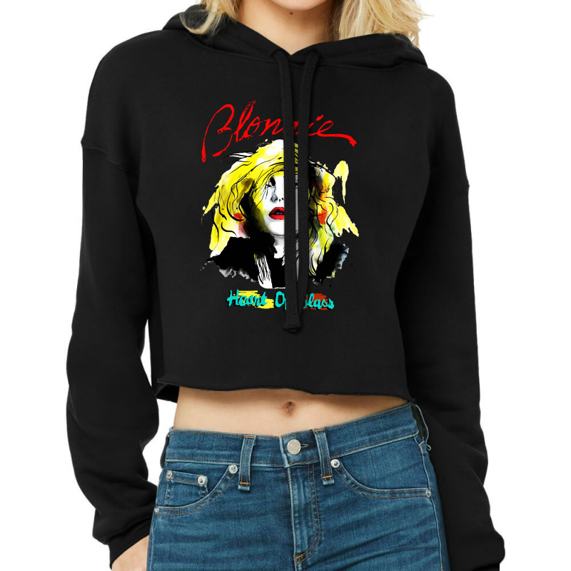 Heart Of Glass Cropped Hoodie by Rosdiana Tees | Artistshot