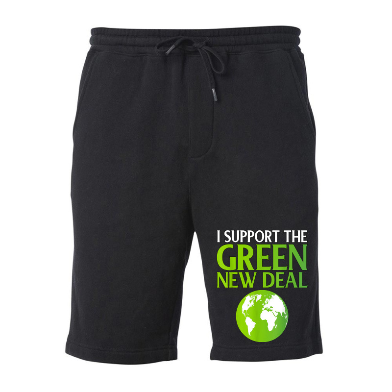 New Green Deal Support Pro Clean Energy Democrat Liberal Nyc T Shirt Fleece Short | Artistshot