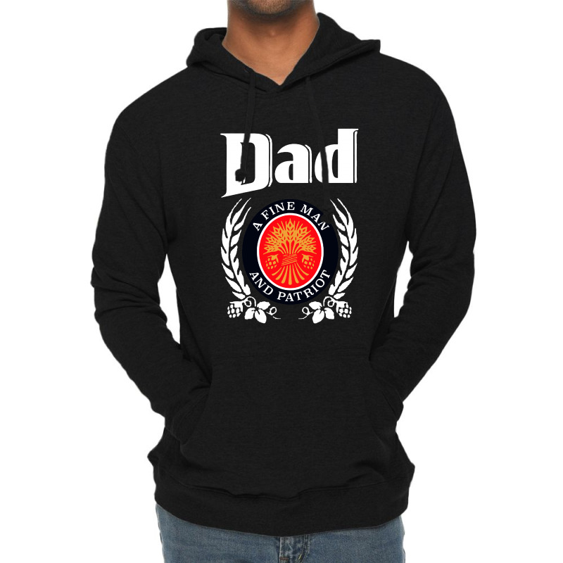 Dad A Fine Man And Patriot Lightweight Hoodie | Artistshot