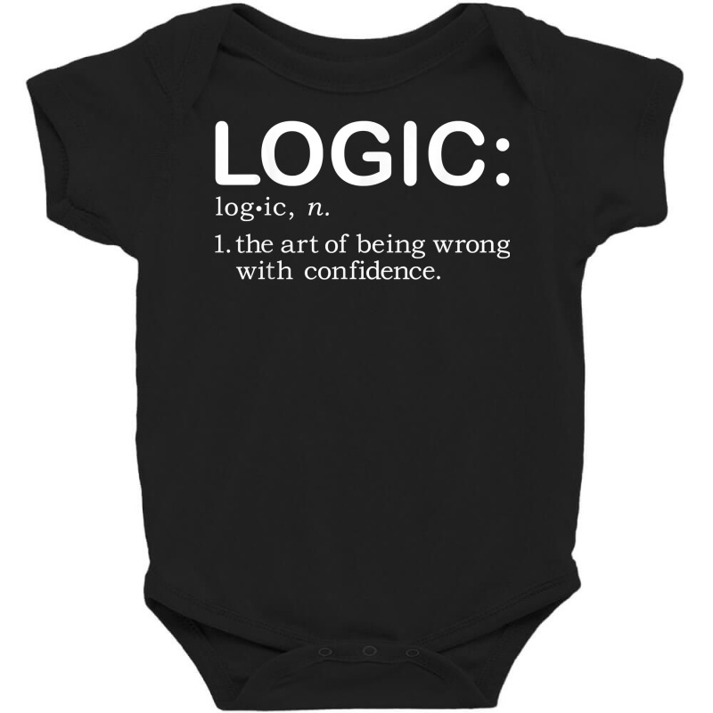 Logic Definition Liberal Conservative Political Gag Gift T Shirt Baby Bodysuit | Artistshot