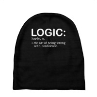 Logic Definition Liberal Conservative Political Gag Gift T Shirt Baby Beanies | Artistshot