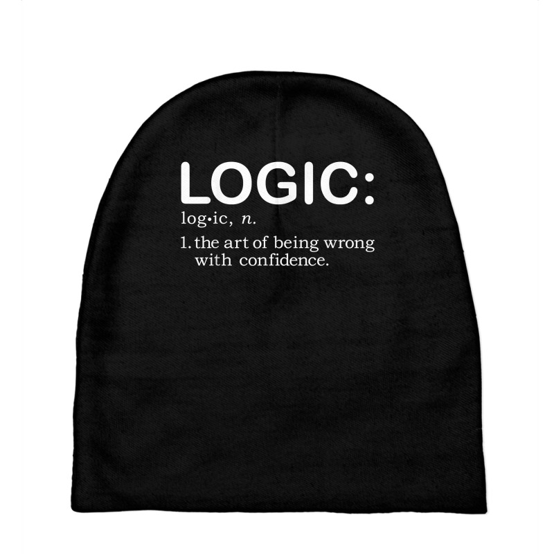 Logic Definition Liberal Conservative Political Gag Gift T Shirt Baby Beanies | Artistshot