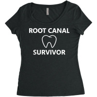 Root Canal Survivor Teeth Tooth Dental Treatment Endodontics T Shirt Women's Triblend Scoop T-shirt | Artistshot