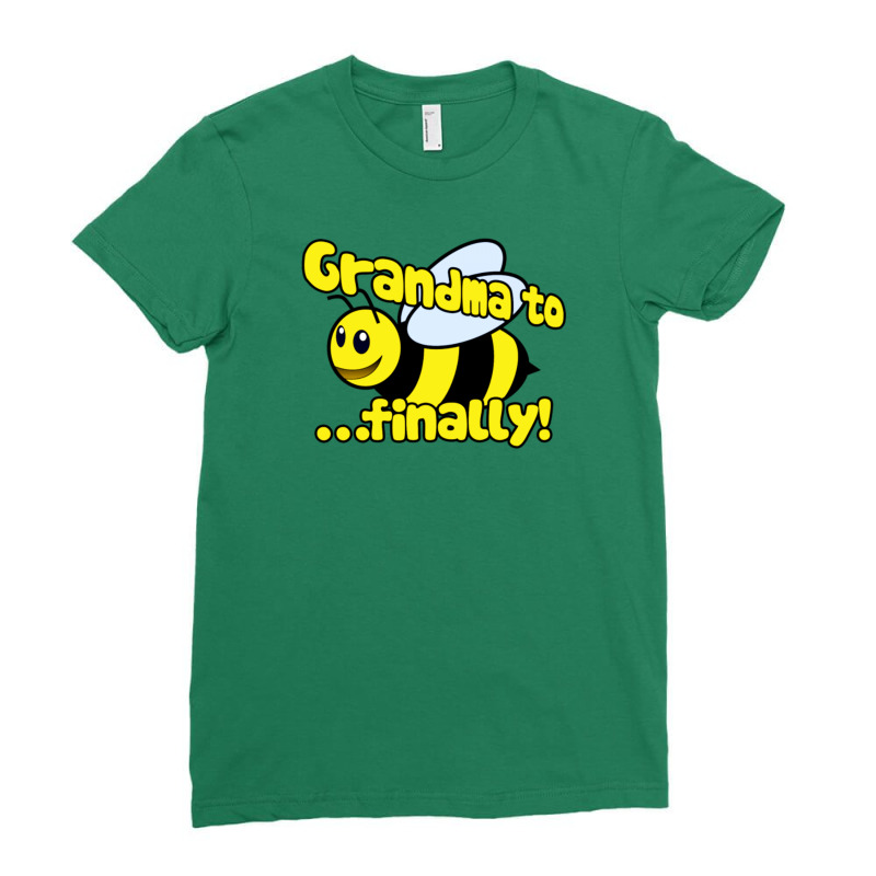 Grandma To Be Finally Ladies Fitted T-Shirt by gematees | Artistshot