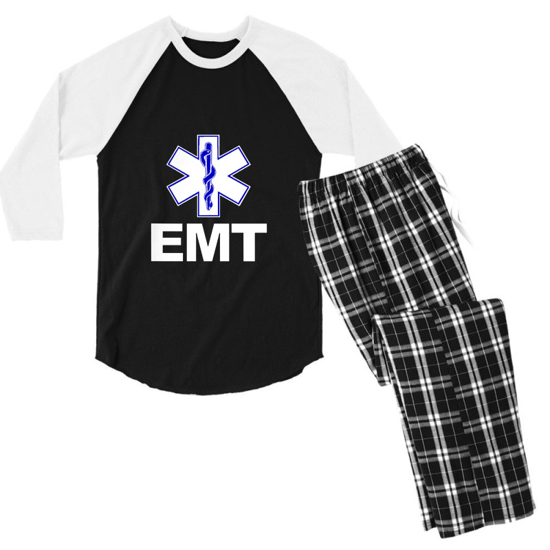 Emt Emergency Medical Technician Uniform Firts Aid Men Women Men's 3/4 Sleeve Pajama Set | Artistshot