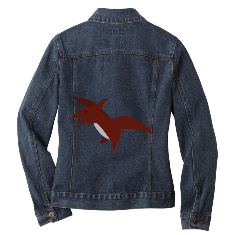 Pterodactyl Ladies Denim Jacket by MylaMaida | Artistshot