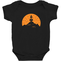 Rocket Launch Orange Baby Bodysuit | Artistshot