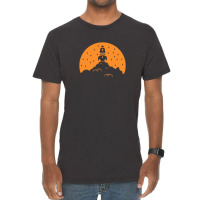 Rocket Launch Orange Vintage T-shirt | Artistshot