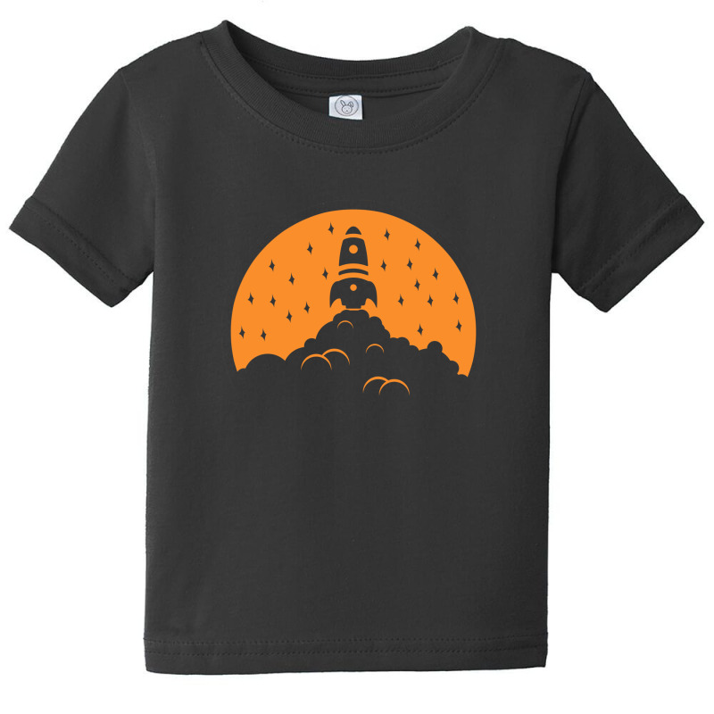 Rocket Launch Orange Baby Tee | Artistshot