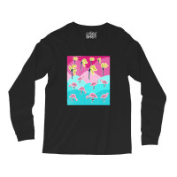 Flamingo In Paradise   Flamingo Long Sleeve Shirts | Artistshot