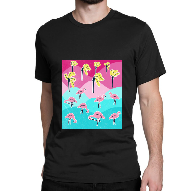 Flamingo In Paradise   Flamingo Classic T-shirt by lajurkananoe | Artistshot