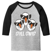 Seagull Gull Gang Seabird Sunglass Seagull Lover Terns T Shirt Youth 3/4 Sleeve | Artistshot