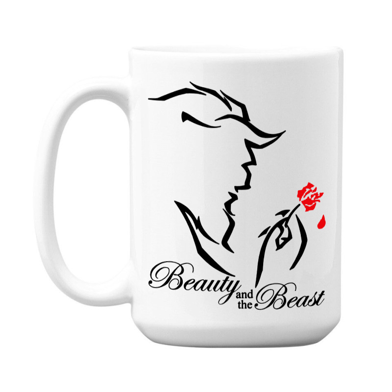 Custom Beauty And The Beast 15 Oz Coffee Mug By Garden Store - Artistshot