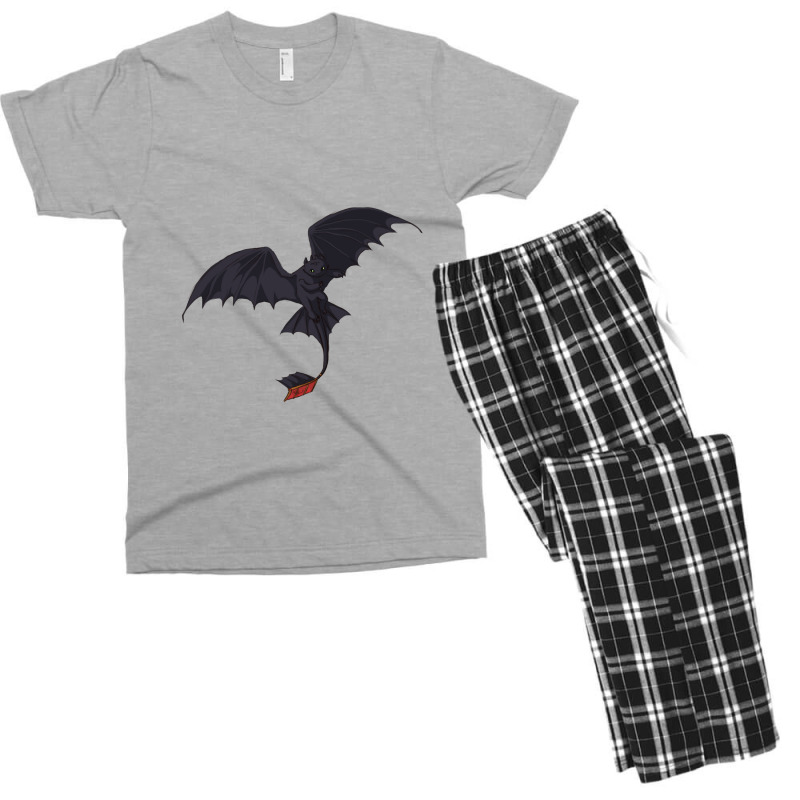 Flying Red Tail Dragon Men's T-shirt Pajama Set | Artistshot