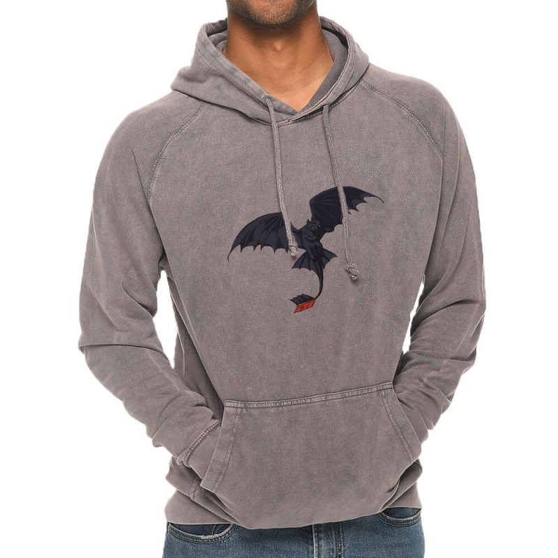 Flying Red Tail Dragon Vintage Hoodie | Artistshot