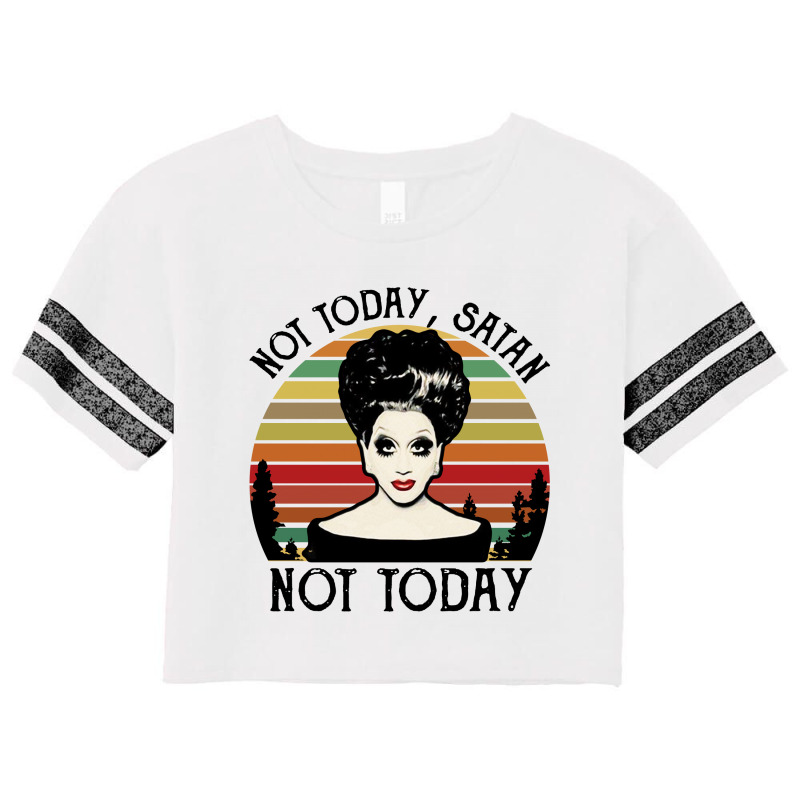 Not Today Satan Not Today Vintage Scorecard Crop Tee by Garden Store | Artistshot