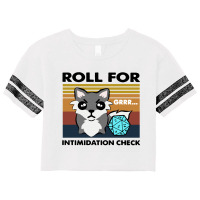 Roll For Intimidation Check Funny Vintage Scorecard Crop Tee | Artistshot