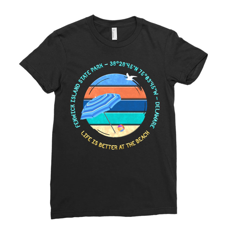 Fenwick Island State Park T  Shirt Fenwick Island State Park, Delaware Ladies Fitted T-Shirt by unarmedstained | Artistshot