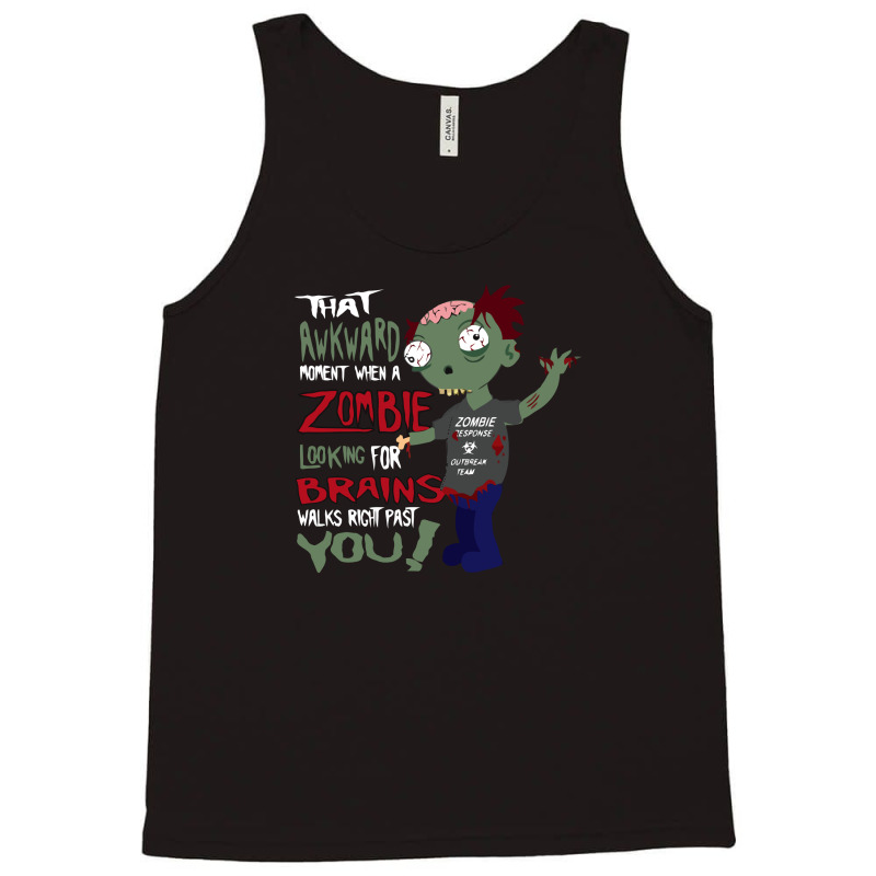 Zombie Looking For Brains Tank Top | Artistshot