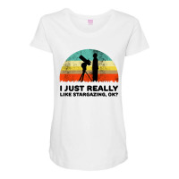 Funny I Just Really Like Stargazing Maternity Scoop Neck T-shirt | Artistshot