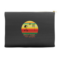 Shoot Hoops Not People Vintage Accessory Pouches | Artistshot