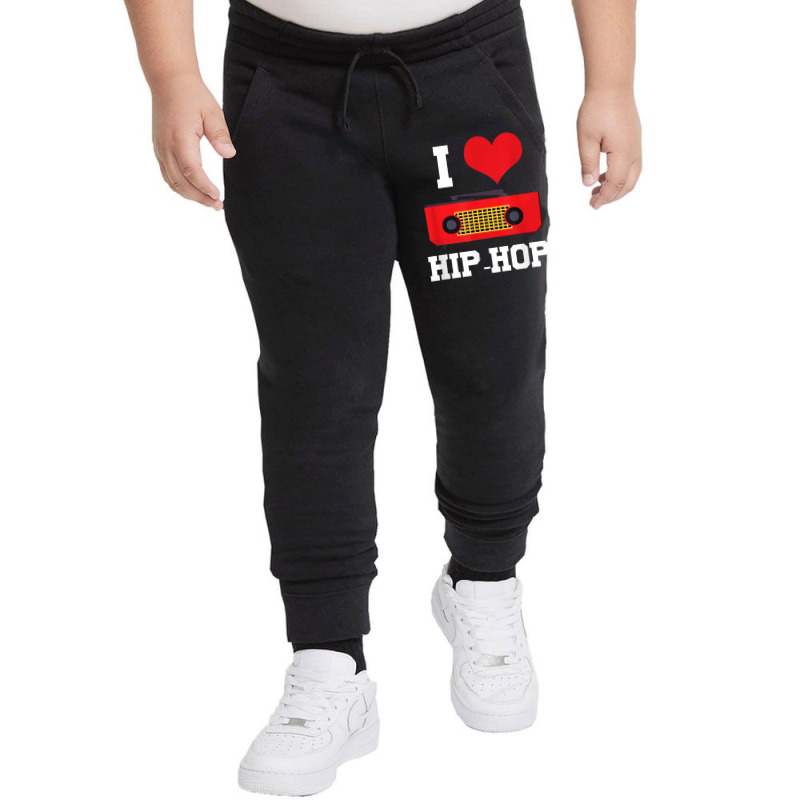 I Love Hip Hop Rap Rapper Street Dance Break Dance Bboy Gift T Shirt Youth Jogger by MoczoTenleigh | Artistshot