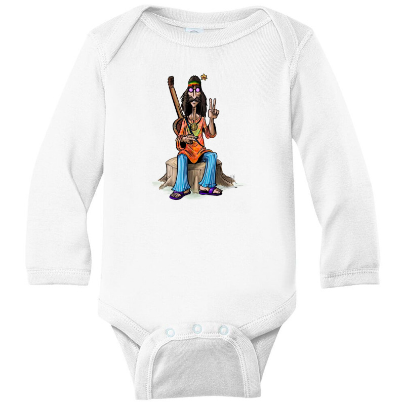 Peace Human Long Sleeve Baby Bodysuit by ŞEN | Artistshot