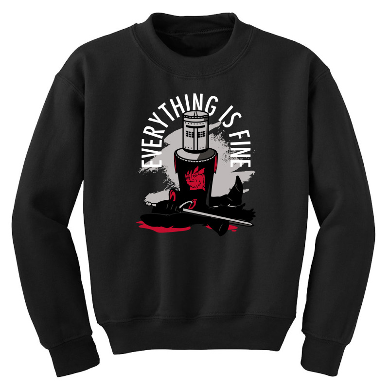 Everything Is Fine Youth Sweatshirt | Artistshot