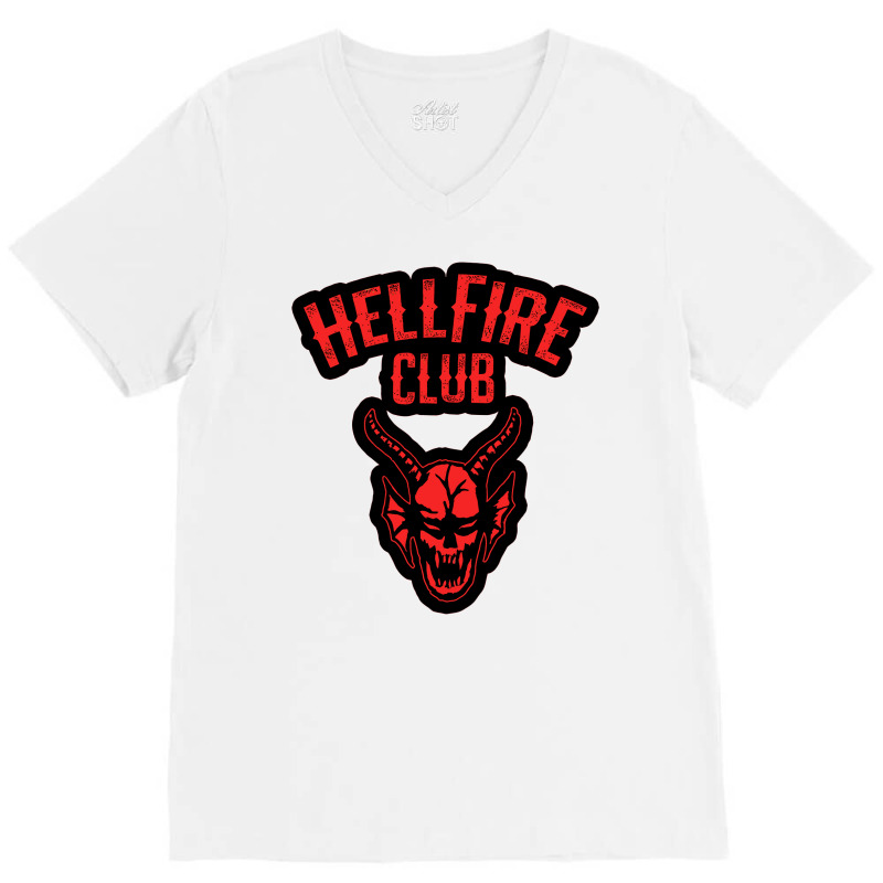 Hellfire Club V-neck Tee | Artistshot