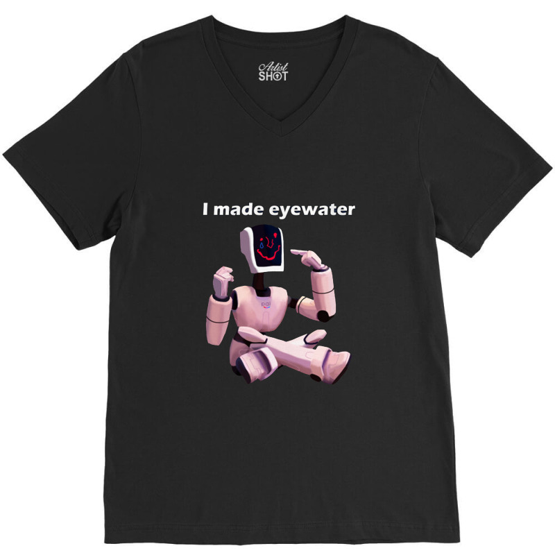 Mitchells Vs The Machines Eric Made Eyewater On His Face V-neck Tee | Artistshot