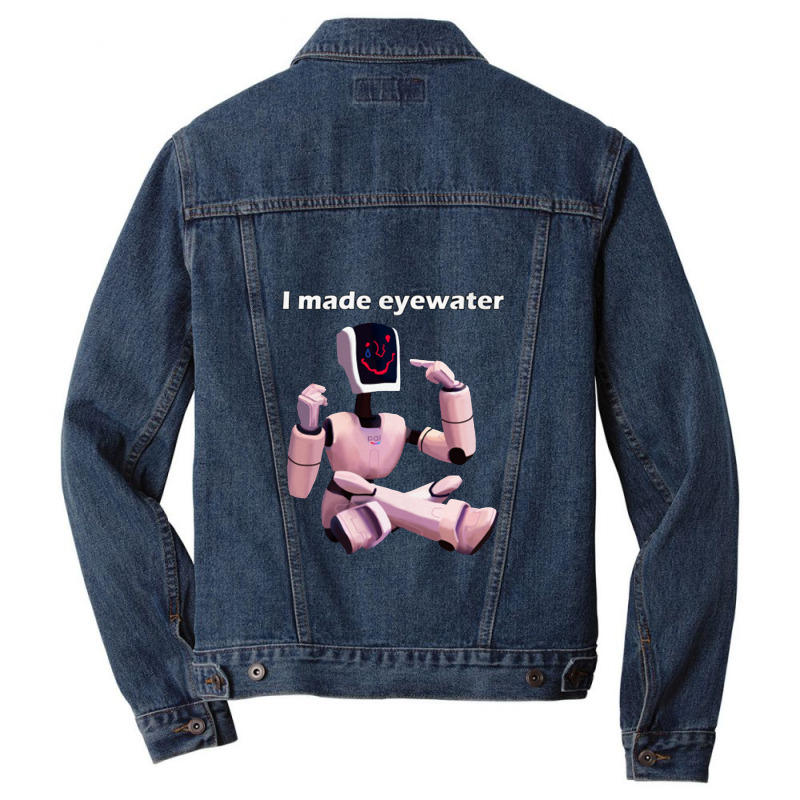 Mitchells Vs The Machines Eric Made Eyewater On His Face Men Denim Jacket | Artistshot