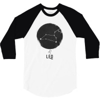 Minimal Leo Zodiac Sign 3/4 Sleeve Shirt | Artistshot