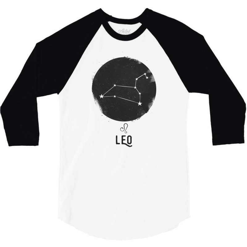 Minimal Leo Zodiac Sign 3/4 Sleeve Shirt | Artistshot