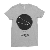 Minimal Taurus Zodiac Sign Ladies Fitted T-shirt | Artistshot