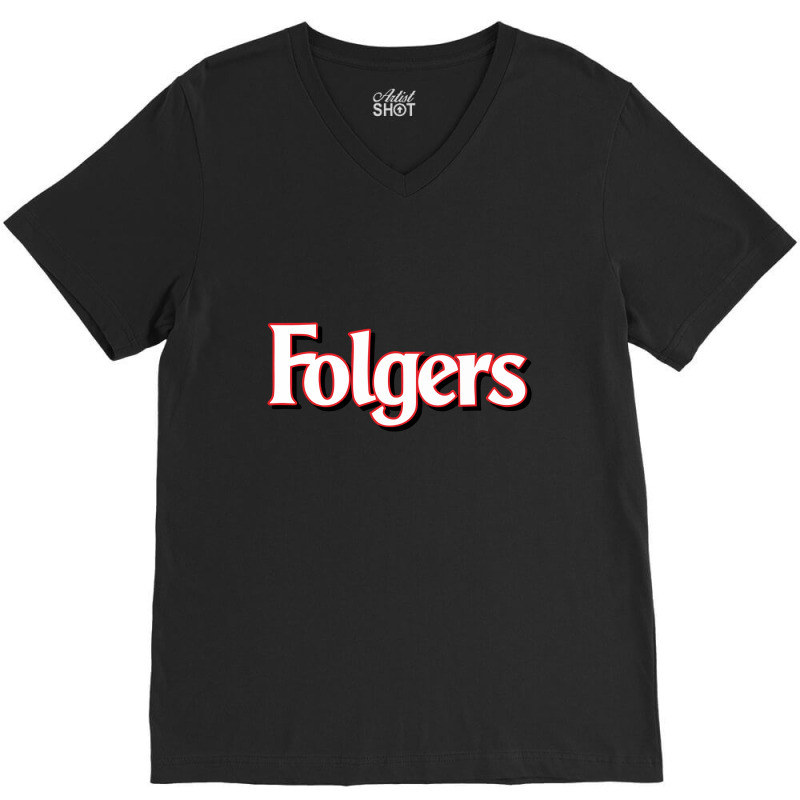 Folgers V-neck Tee | Artistshot