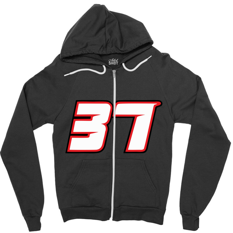 Number 37 Zipper Hoodie | Artistshot