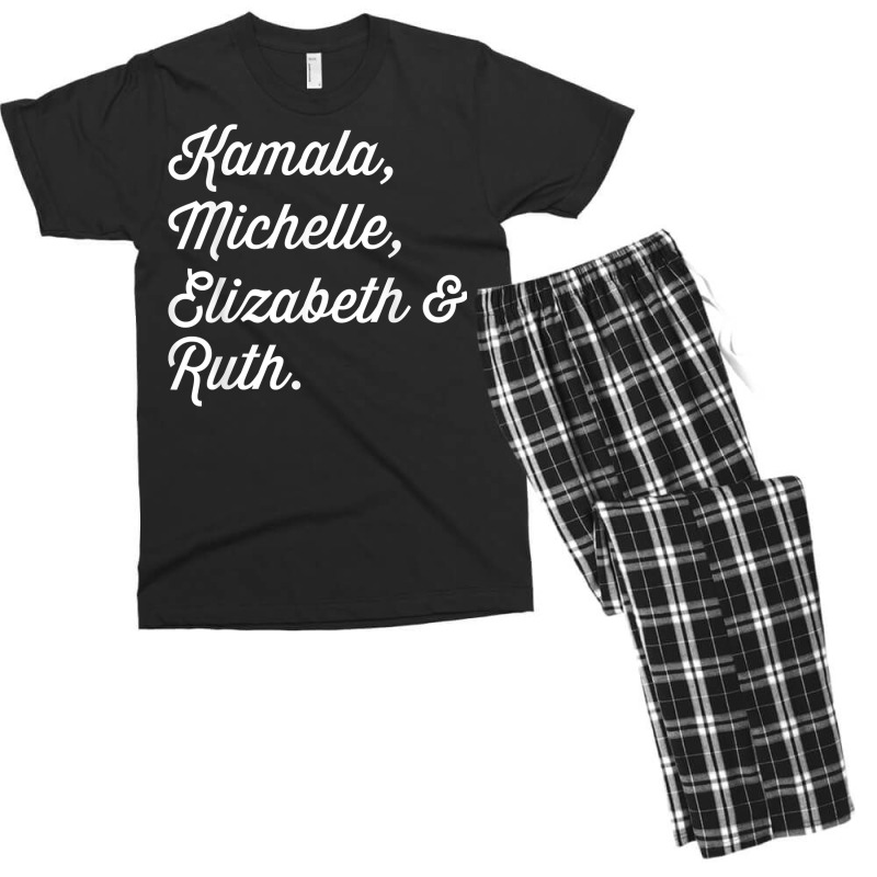 Kamala Michelle Elizabeth And Ruth Democrat T Shirt Men's T-shirt Pajama Set | Artistshot