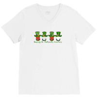 Happy St. Patrick's Gnomes V-neck Tee | Artistshot