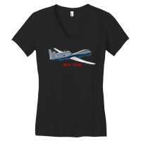 Military Aircraft Mq 4c Triton Raptor Pilot Gifts T Shirt Women's V-neck T-shirt | Artistshot